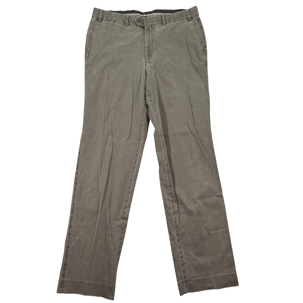 Bullock & Jones Mens 34x33‎ Contemporary Fit Casual Chinos Trousers Pants Gray